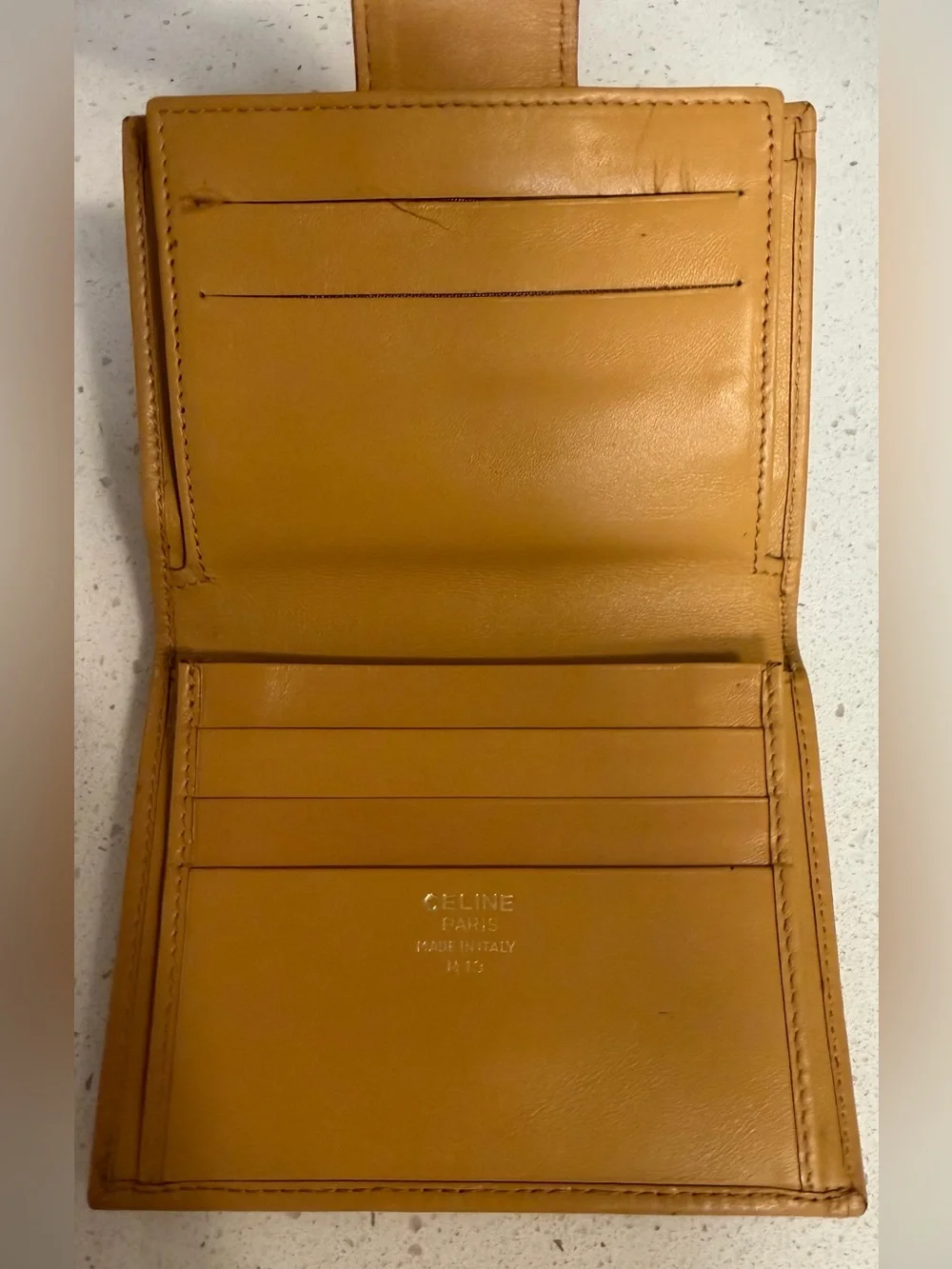 Vintage CÉLINE Macadam Triomphe Kiss-Lock Wallet